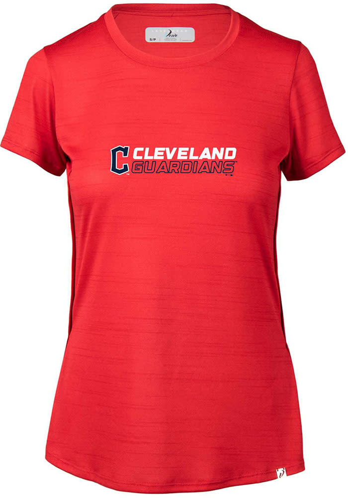 Levelwear Cleveland Guardians Women's Red Freedom Tank Top, Red, 100% POLYESTER, Size S, Rally House