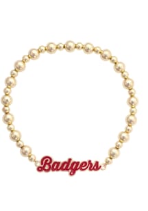 Wisconsin Badgers Autograph Stretch Womens Bracelet