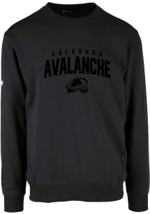 Levelwear Colorado Avalanche Mens Black Zane Long Sleeve Crew Sweatshirt