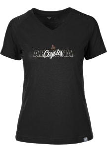 Levelwear Arizona Coyotes Womens Black Ariya Short Sleeve T-Shirt