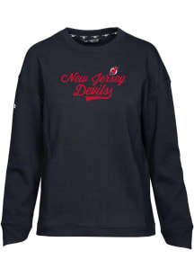 Levelwear New Jersey Devils Womens Black Fiona Crew Sweatshirt