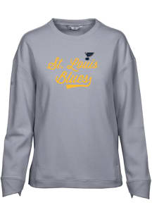 Levelwear St Louis Blues Womens Grey Fiona Crew Sweatshirt
