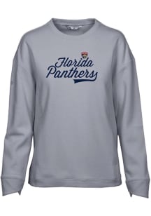 Levelwear Florida Panthers Womens Grey Fiona Chirography Crew Sweatshirt