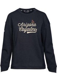 Levelwear Arizona Coyotes Womens Black Fiona Crew Sweatshirt