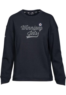 Levelwear Winnipeg Jets Womens Black Fiona Crew Sweatshirt