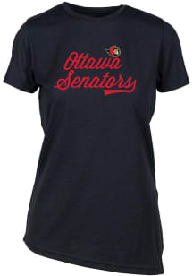 Levelwear Ottawa Senators Womens Black Birch Short Sleeve T-Shirt