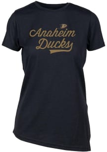 Levelwear Anaheim Ducks Womens Black Birch Short Sleeve T-Shirt