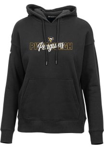 Levelwear Pittsburgh Penguins Womens Black Adorn Hooded Sweatshirt
