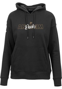 Levelwear Anaheim Ducks Womens Black Adorn Faded Hooded Sweatshirt