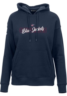 Levelwear Columbus Blue Jackets Womens Navy Blue Adorn Hooded Sweatshirt