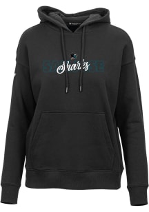 Levelwear San Jose Sharks Womens Black Adorn Hooded Sweatshirt