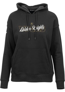 Levelwear Vegas Golden Knights Womens Black Adorn Hooded Sweatshirt