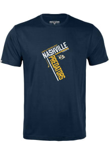 Levelwear Nashville Predators Navy Blue Richmond Short Sleeve T Shirt