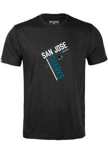 Levelwear San Jose Sharks Black Richmond Short Sleeve T Shirt