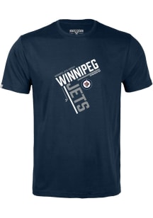 Levelwear Winnipeg Jets Navy Blue Richmond Short Sleeve T Shirt
