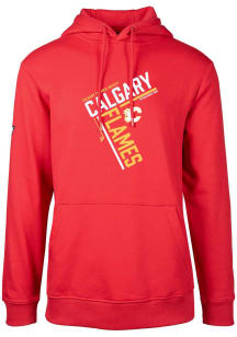 Levelwear Calgary Flames Mens Red Podium Long Sleeve Hoodie