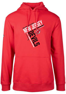 Levelwear New Jersey Devils Mens Red Podium Long Sleeve Hoodie
