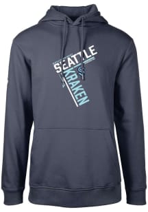 Levelwear Seattle Kraken Mens Navy Blue Podium Long Sleeve Hoodie