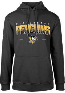 Levelwear Pittsburgh Penguins Mens Black Podium Long Sleeve Hoodie