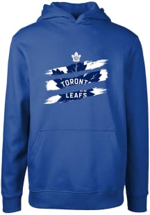 Levelwear Toronto Maple Leafs Youth Blue Podium Jr Painted Long Sleeve Hoodie