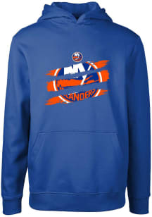Levelwear New York Islanders Youth Blue Podium Jr Painted Long Sleeve Hoodie