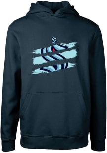 Levelwear Seattle Kraken Youth Navy Blue Podium Jr Long Sleeve Hoodie