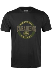 Levelwear Montreal Canadiens Black Richmond Short Sleeve T Shirt