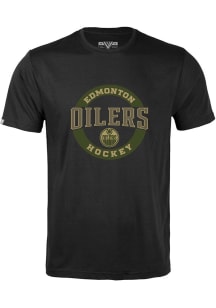 Levelwear Edmonton Oilers Black Richmond Short Sleeve T Shirt