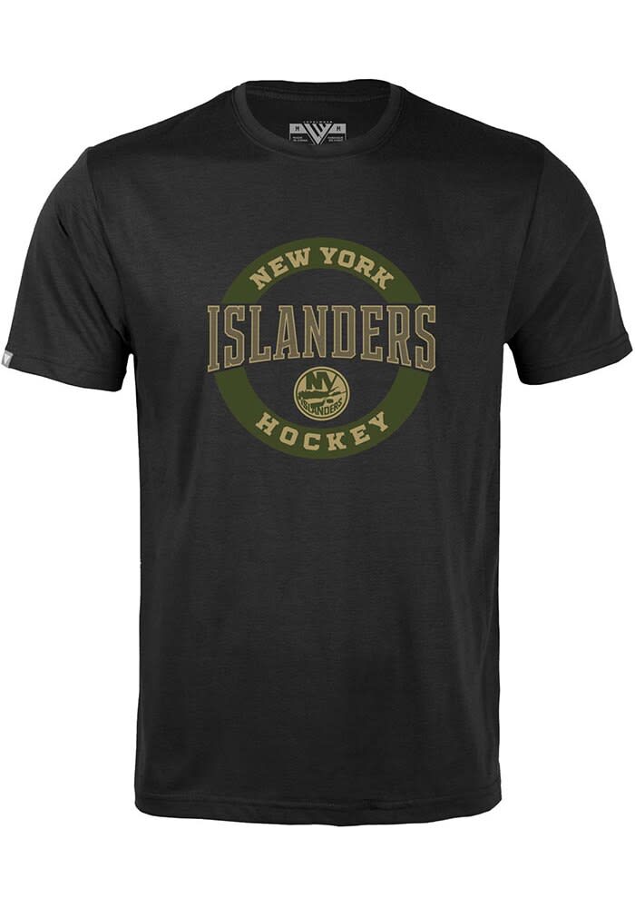 Levelwear New York Islanders BLACK Richmond Delta Short Sleeve T