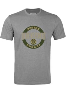 Levelwear Boston Bruins Grey Richmond Short Sleeve T Shirt