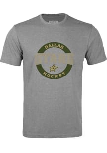 Levelwear Dallas Stars Grey Richmond Short Sleeve T Shirt