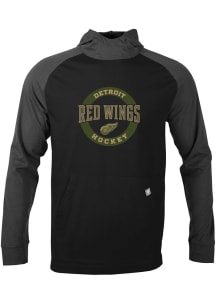 Levelwear Detroit Red Wings Mens Black Uproar Long Sleeve Hoodie