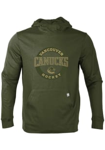Levelwear Vancouver Canucks Mens Green Thrive Long Sleeve Hoodie