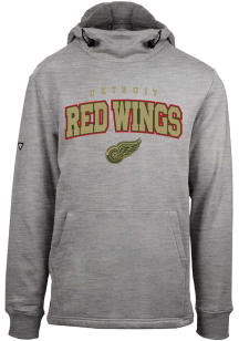Levelwear Detroit Red Wings Mens Grey Shift Long Sleeve Hoodie