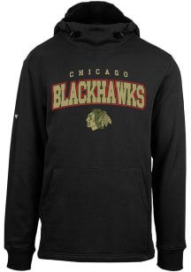 Levelwear Chicago Blackhawks Mens Black Shift Long Sleeve Hoodie