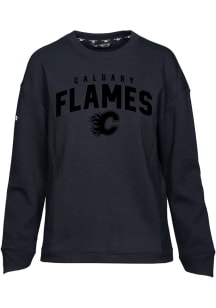 Levelwear Calgary Flames Womens Black Fiona Crew Sweatshirt