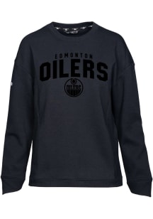 Levelwear Edmonton Oilers Womens Black Fiona Crew Sweatshirt