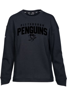 Levelwear Pittsburgh Penguins Womens Black Fiona Crew Sweatshirt
