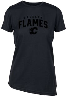 Levelwear Calgary Flames Womens Black Birch Short Sleeve T-Shirt