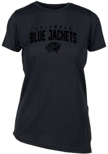 Levelwear Columbus Blue Jackets Womens Black Birch Short Sleeve T-Shirt