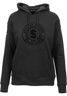 Levelwear Seattle Kraken Womens Black Adorn Hooded Sweatshirt