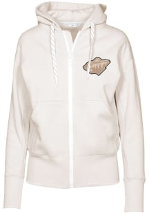 Levelwear Minnesota Wild Womens White Gardinia Hooded Sweatshirt