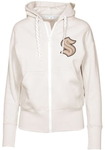 Levelwear Seattle Kraken Womens White Gardinia Hooded Sweatshirt