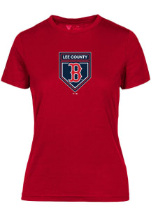 Levelwear Boston Red Sox Womens Red Spring Training Maddox Short Sleeve T-Shirt
