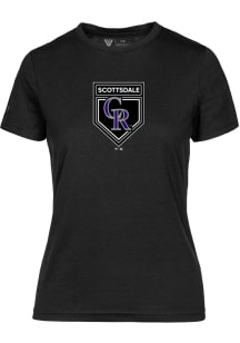 Levelwear Colorado Rockies Womens Black Spring Training Maddox Short Sleeve T-Shirt