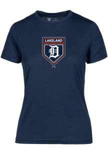 Levelwear Detroit Tigers Womens Navy Blue Spring Training Maddox Short Sleeve T-Shirt