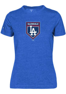Levelwear Los Angeles Dodgers Womens Blue Spring Training Maddox Short Sleeve T-Shirt