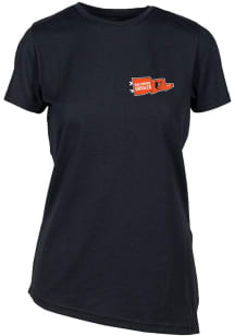 Levelwear Baltimore Orioles Womens Black BIRCH Rafters Short Sleeve T-Shirt