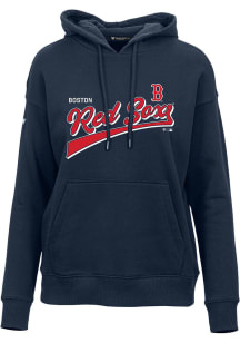 Levelwear Boston Red Sox Womens Navy Blue ADORN Vintage Team Hooded Sweatshirt