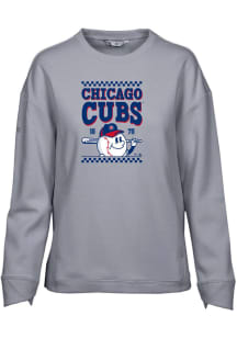 Levelwear Chicago Cubs Womens Grey Fiona Inaugural Crew Sweatshirt